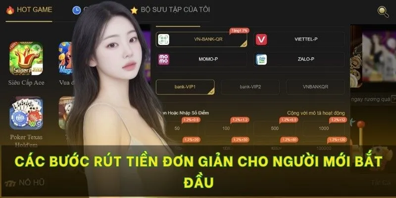 Các bước rút tiền đơn giản cho người mới bắt đầu