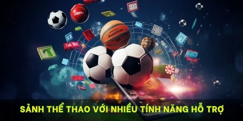 Sảnh thể thao với nhiều tính năng hỗ trợ